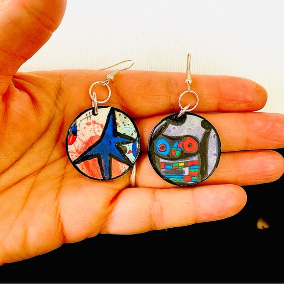 Joan Miro Inspired Earrings - Picture 13 of 14